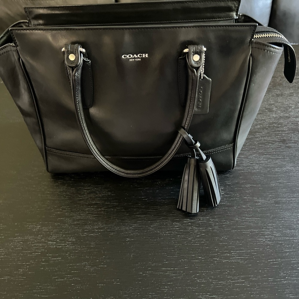 Coach Black Leather Candice Tote
